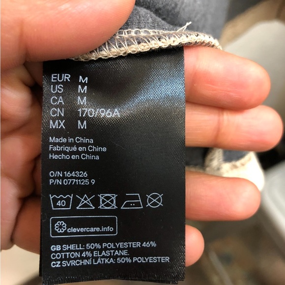 H&M bomber overcoat chore jacket large pockets off white cream shirt minimal - Picture 13 of 13